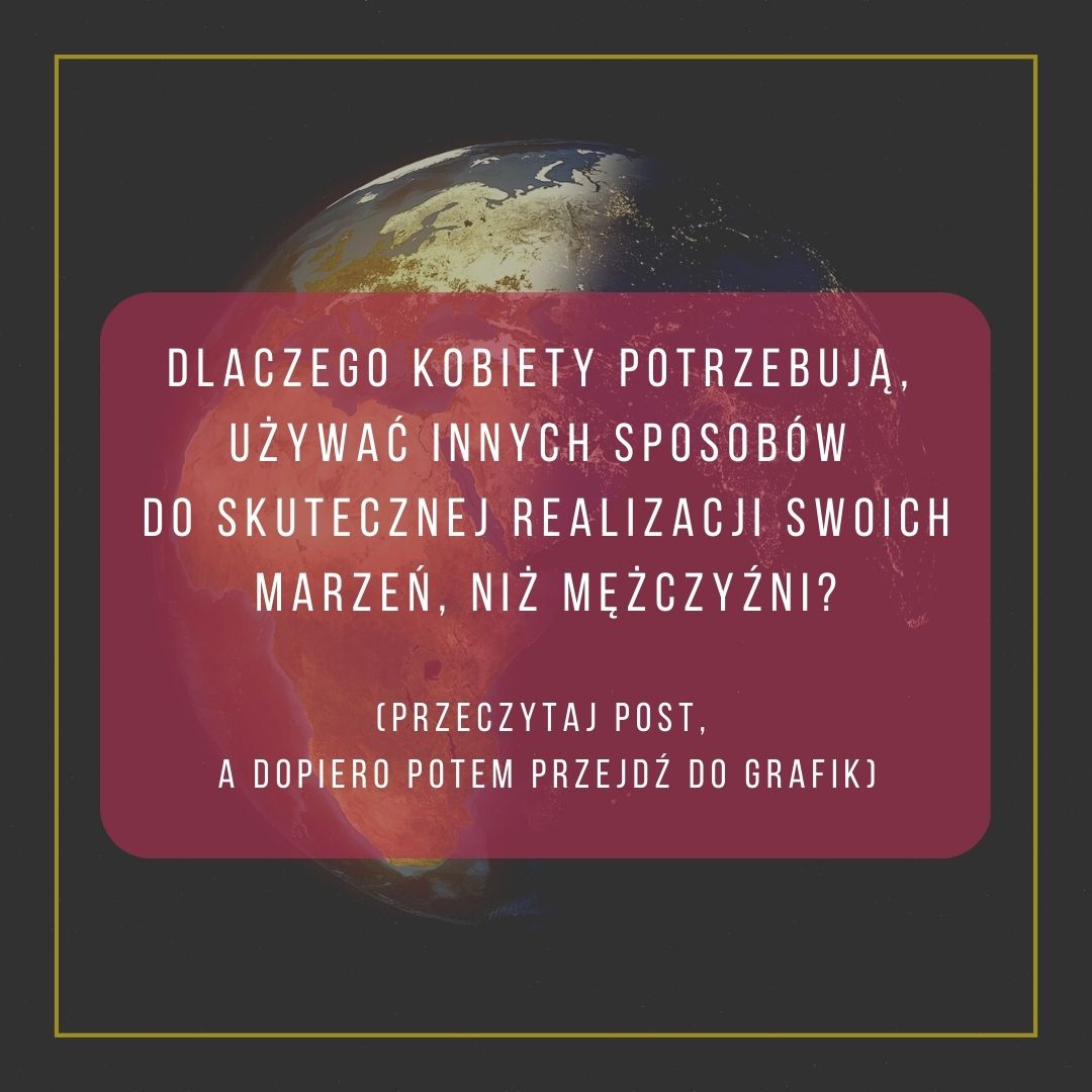 DLACZEGO KOBIETY POTRZEBUJĄ UŻYWAĆ INNYCH SPOSOBÓW DO SKUTECZNEJ REALIZACJI SWOICH MARZEŃ, NIŻ MĘŻCZYŹNI?